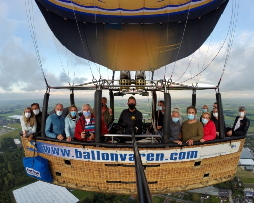 Ballonvaart maken in Oudkarspel Noord Holland
